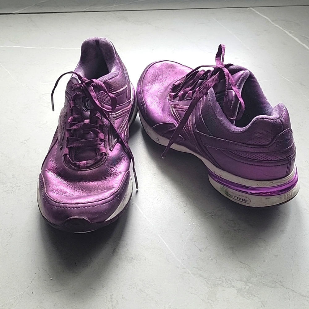 Reebok Purple Metallic Easytone sneakers